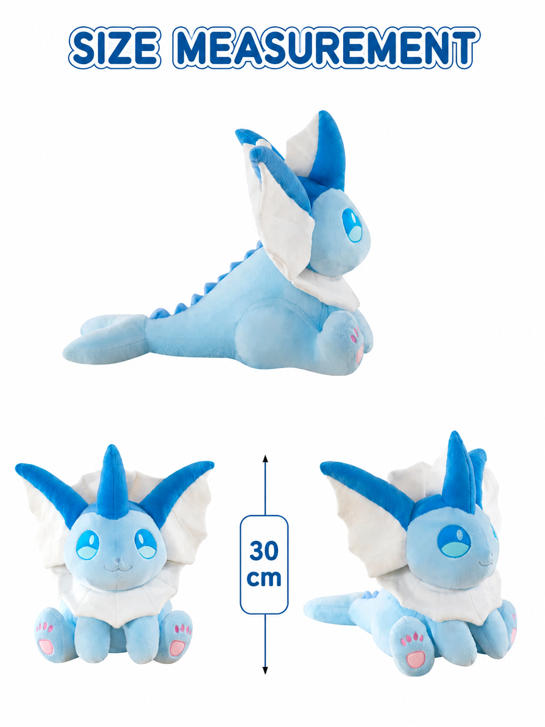 Vaporeon Plushie stuffed animal plush soft toy pillow pals plushie