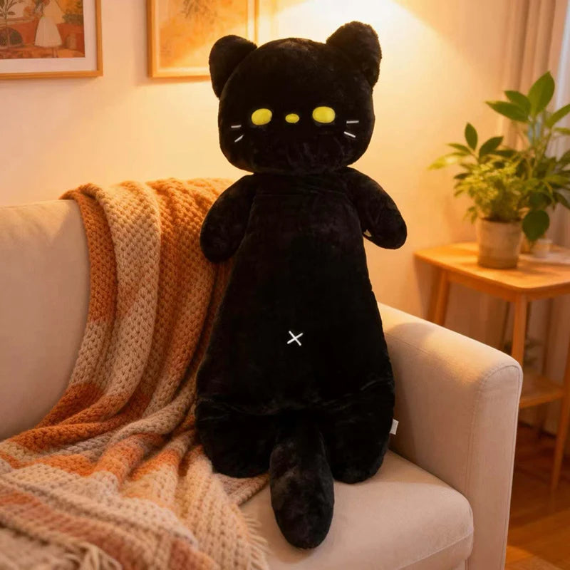 Black Cat Plush black 75cm stuffed animal plush soft toy pillow pals plushie