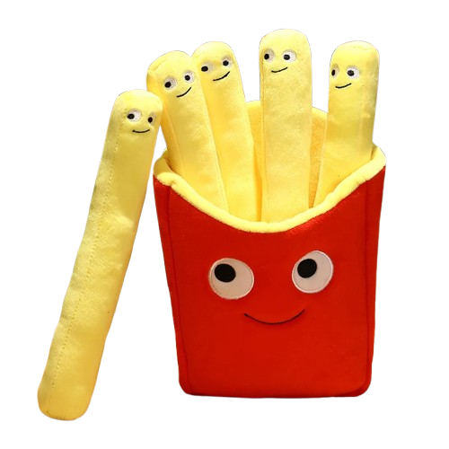 Happy French Fries stuffed animal plush soft toy pillow pals plushie