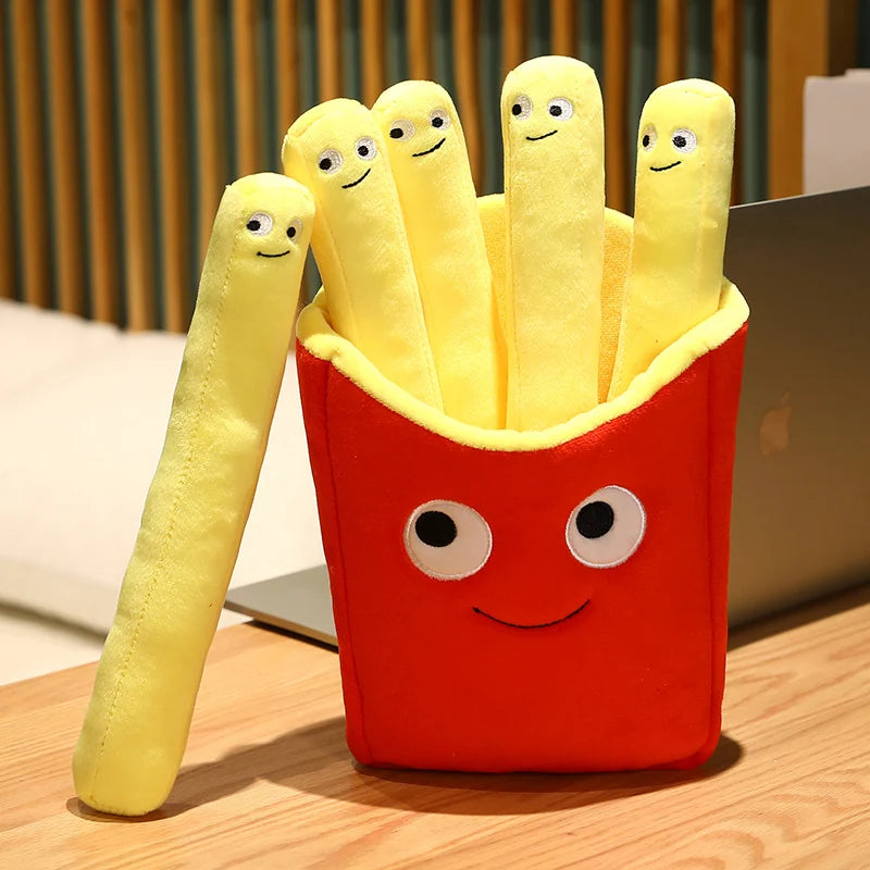 Happy French Fries Plush 30cm stuffed animal plush soft toy pillow pals plushie