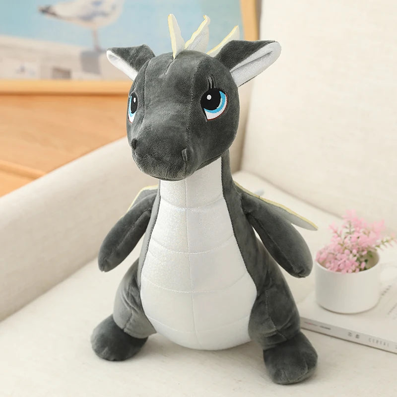 Giant Baby Dragon Plush grey stuffed animal plush soft toy pillow pals plushie