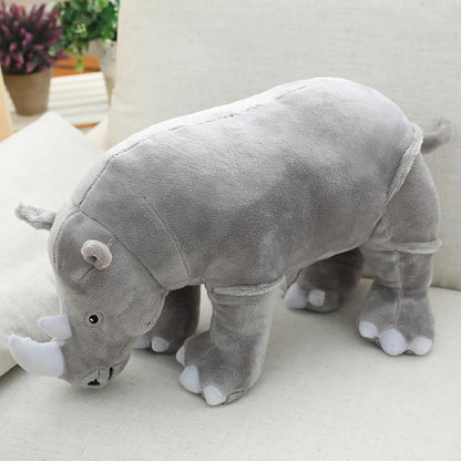 Rhinoceros GRAY stuffed animal plush soft toy pillow pals plushie