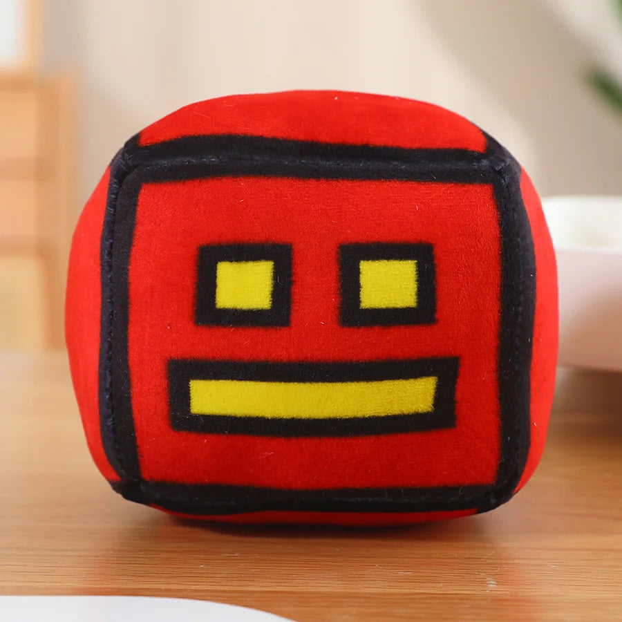 Geometry Dash Game Plush red 12cm stuffed animal plush soft toy pillow pals plushie