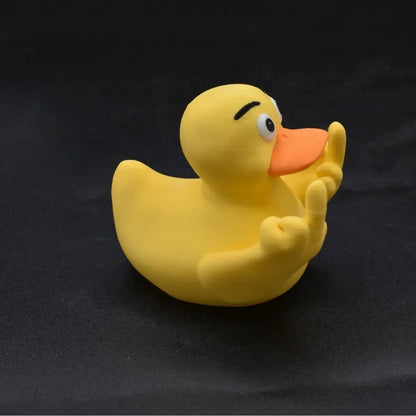 Funny Middle Finger Duck Statue | Resin Desk & Garden Decoration
