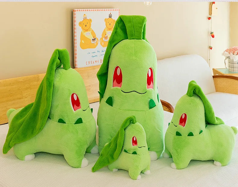 Chikorita stuffed animal plush soft toy pillow pals plushie