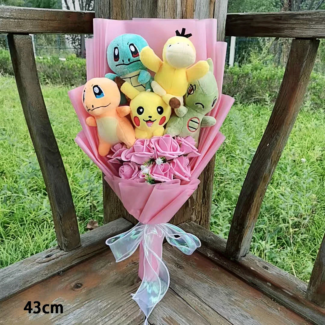 Pokemon Plush Flower Bouquet | Pikachu & Friends Gift