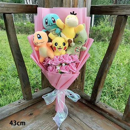 Pokemon Plush Flower Bouquet | Pikachu & Friends Gift