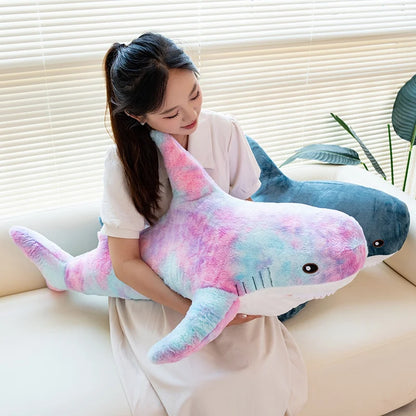 Colorful Sharks stuffed animal plush soft toy pillow pals plushie