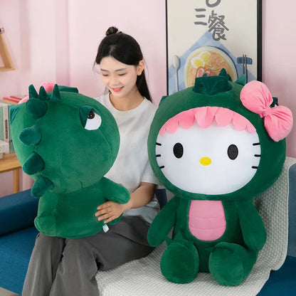 Dino Hello Kitty stuffed animal plush soft toy pillow pals plushie