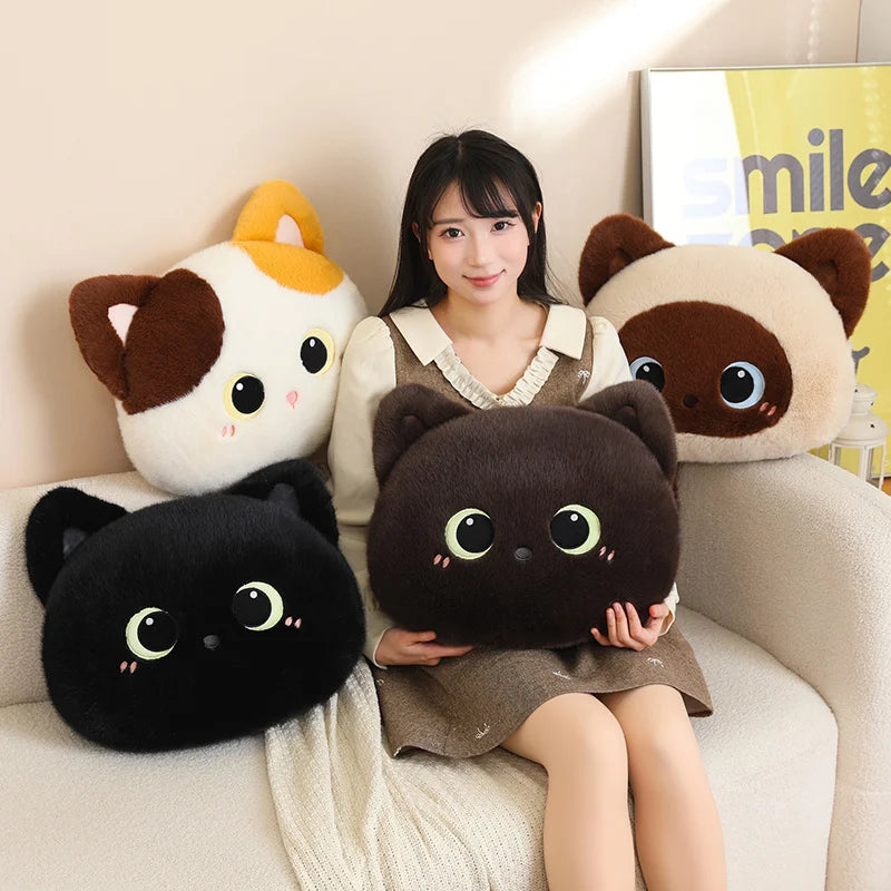 Kawaii Fluffy Cat Cushion Plush stuffed animal plush soft toy pillow pals plushie