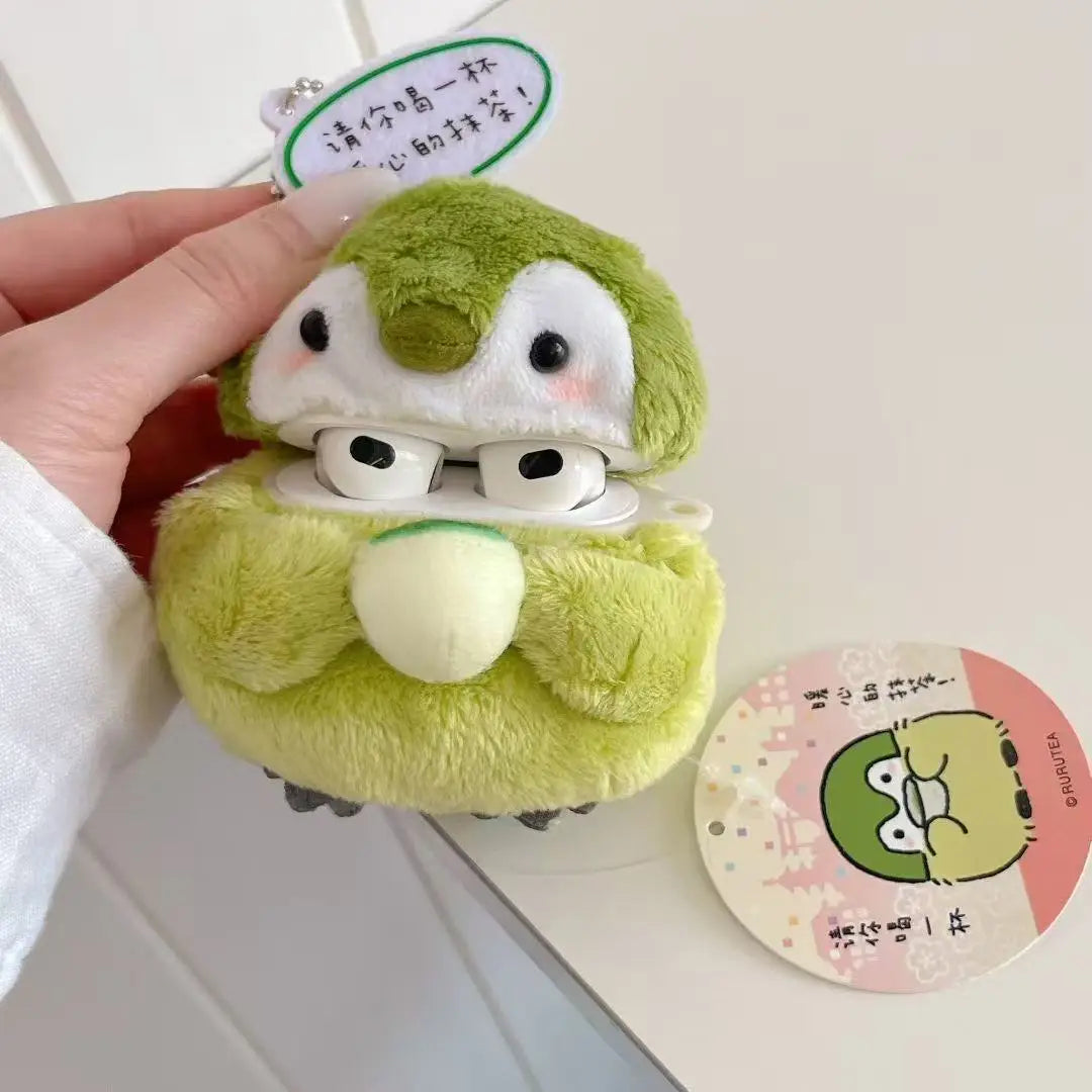 Matcha Penguin AirPods Case stuffed animal plush soft toy pillow pals plushie