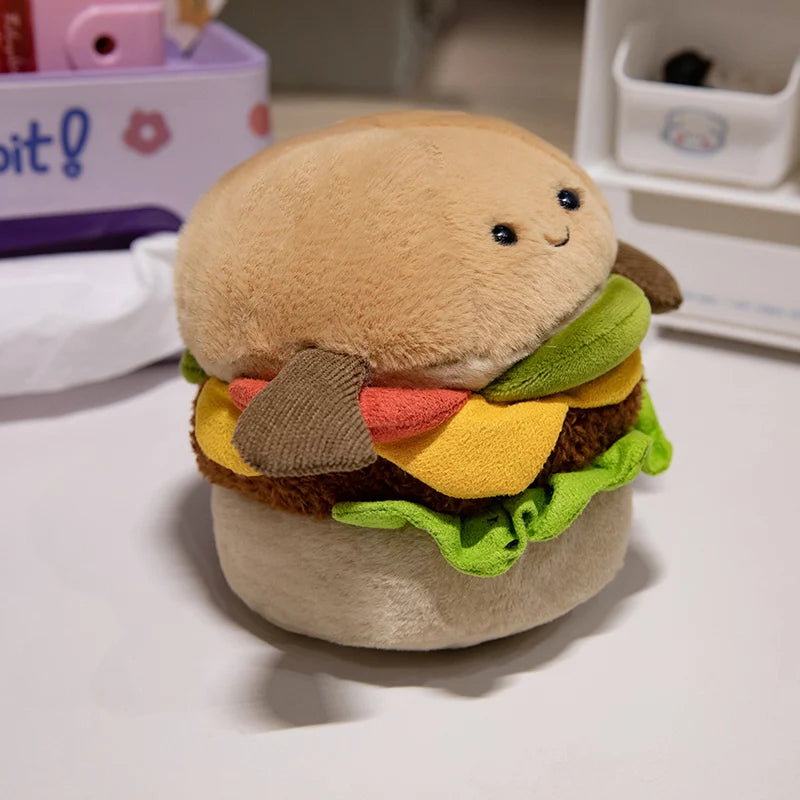 Burger stuffed animal plush soft toy pillow pals plushie