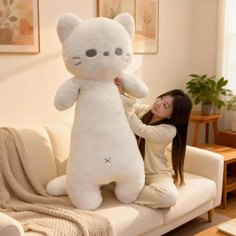 Black Cat Plush white 75cm stuffed animal plush soft toy pillow pals plushie