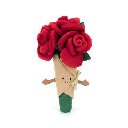 Marry Me Plush Bouquet Rose holding flower stuffed animal plush soft toy pillow pals plushie