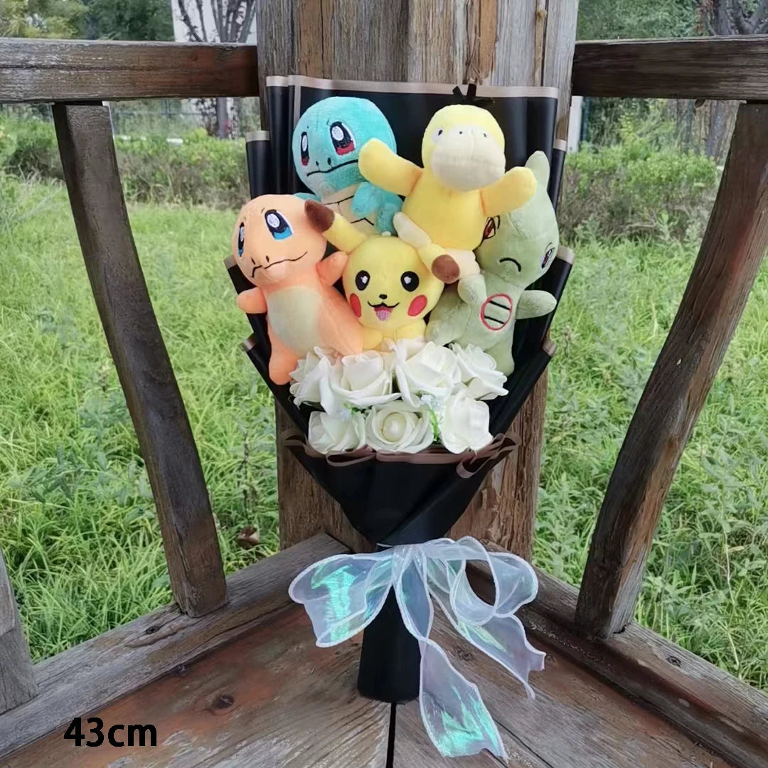 Pokemon Plush Flower Bouquet | Pikachu & Friends Gift