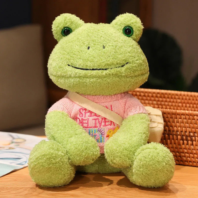 Froggy Pals Pink A 25cm stuffed animal plush soft toy pillow pals plushie