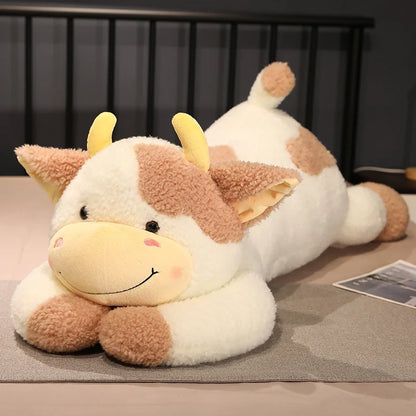 Giant Cow Plush Brown stuffed animal plush soft toy pillow pals plushie