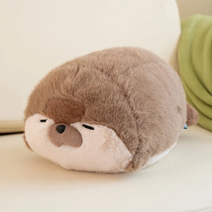 Sea Otter Plush & Pillow 38cm brown otter see choose option stuffed animal plush soft toy pillow pals plushie