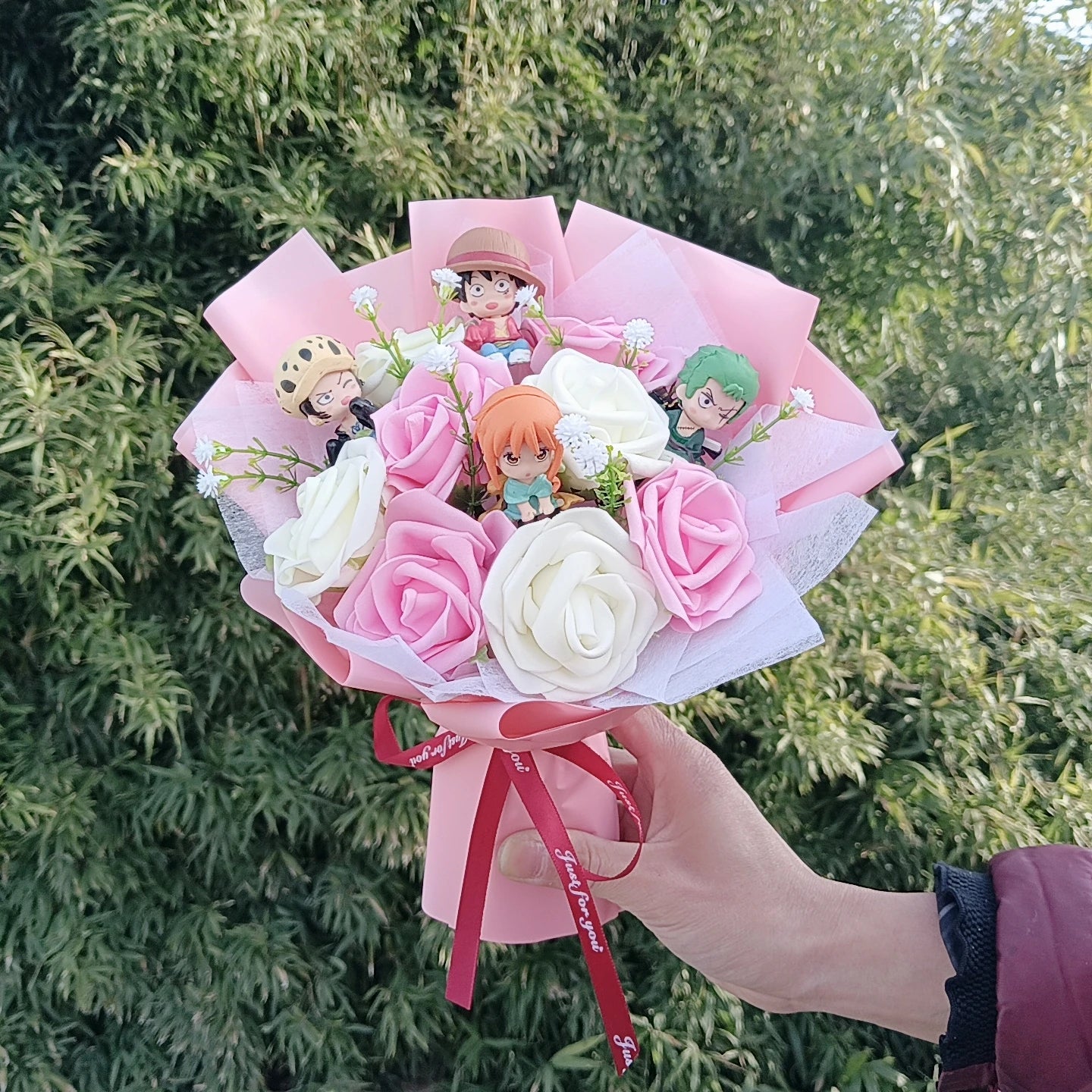 Hot Original One Piece Chopper Plush Bouquet Doll Tony Tony Chopper Anime Soft Valentine's Day Christmas Party Graduation Gift