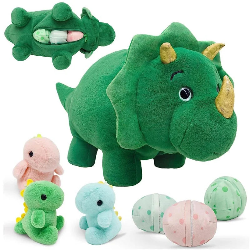 Pregnant Triceratops stuffed animal plush soft toy pillow pals plushie