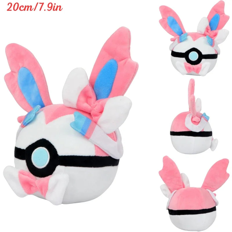 Pokemon Ball Plushies Toy Sylveon Ball stuffed animal plush soft toy pillow pals plushie