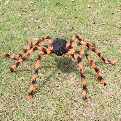 Halloween Black Giant Spider Scary Artificial Plush Spider Home Bar Haunted House Scene Ornaments Props Holiday Outdoor Decors Orange 1PC stuffed animal plush soft toy pillow pals plushie