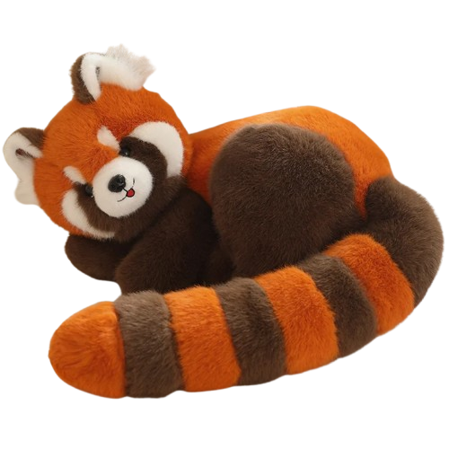 Red Raccoon stuffed animal plush soft toy pillow pals plushie