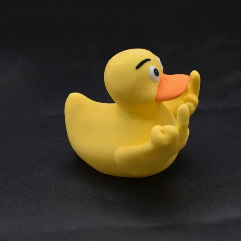 Funny Middle Finger Duck Statue | Resin Desk & Garden Decoration
