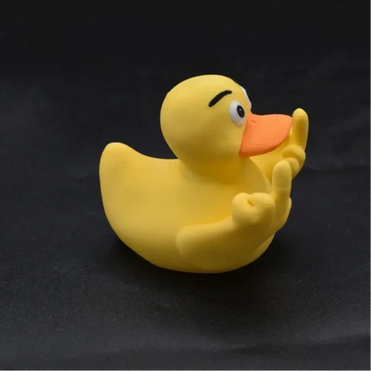 Funny Middle Finger Duck Statue | Resin Desk & Garden Decoration