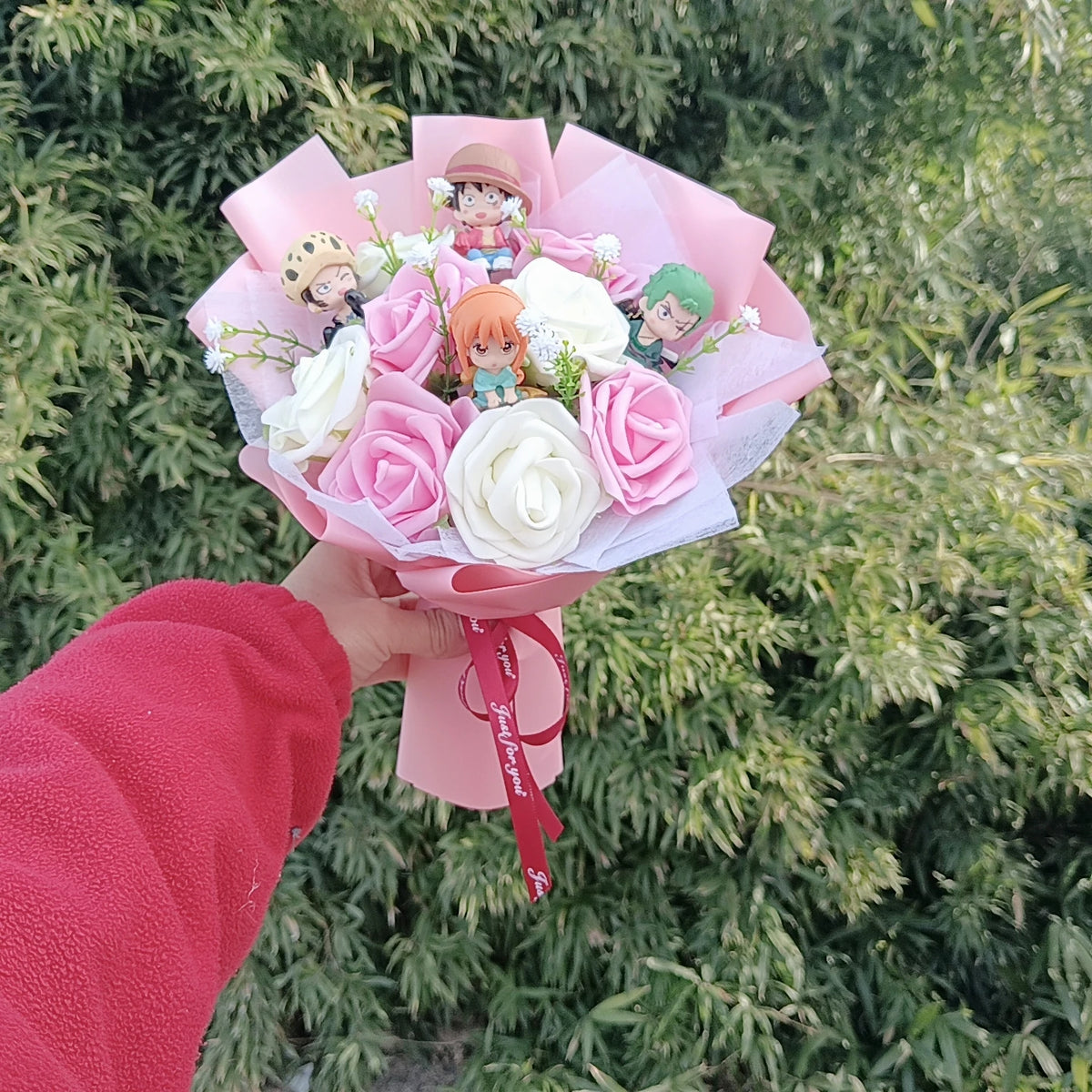 Hot Original One Piece Chopper Plush Bouquet Doll Tony Tony Chopper Anime Soft Valentine's Day Christmas Party Graduation Gift