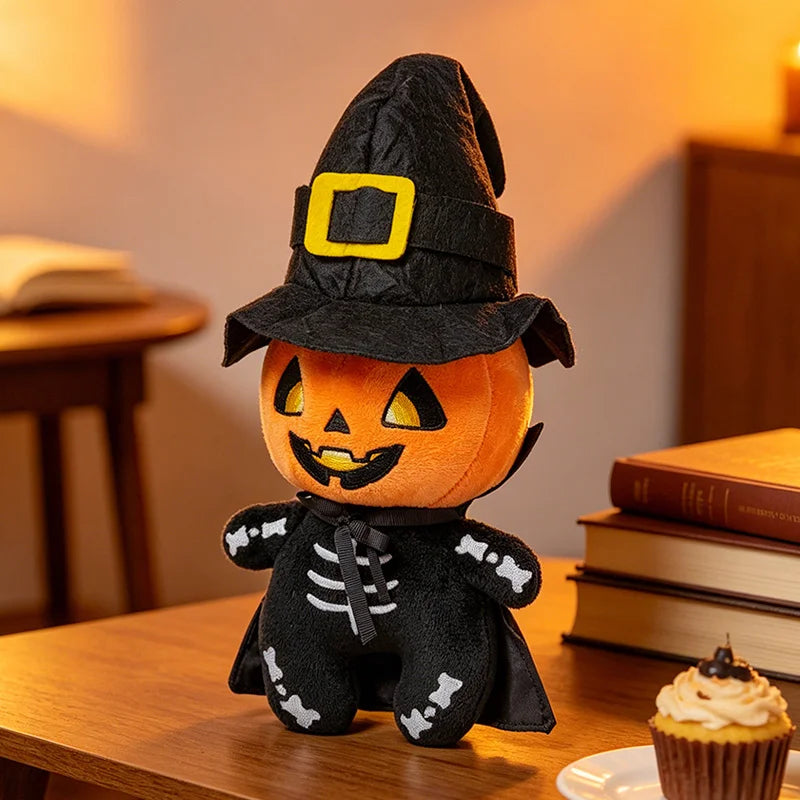 Halloween Plush Toy Soft Stuffed Ghost Bat Pumpkin Grim Reaper Dolls Cute Plushies for Kids Halloween Party Favors & Home Decor pumpkin Ghost stuffed animal plush soft toy pillow pals plushie