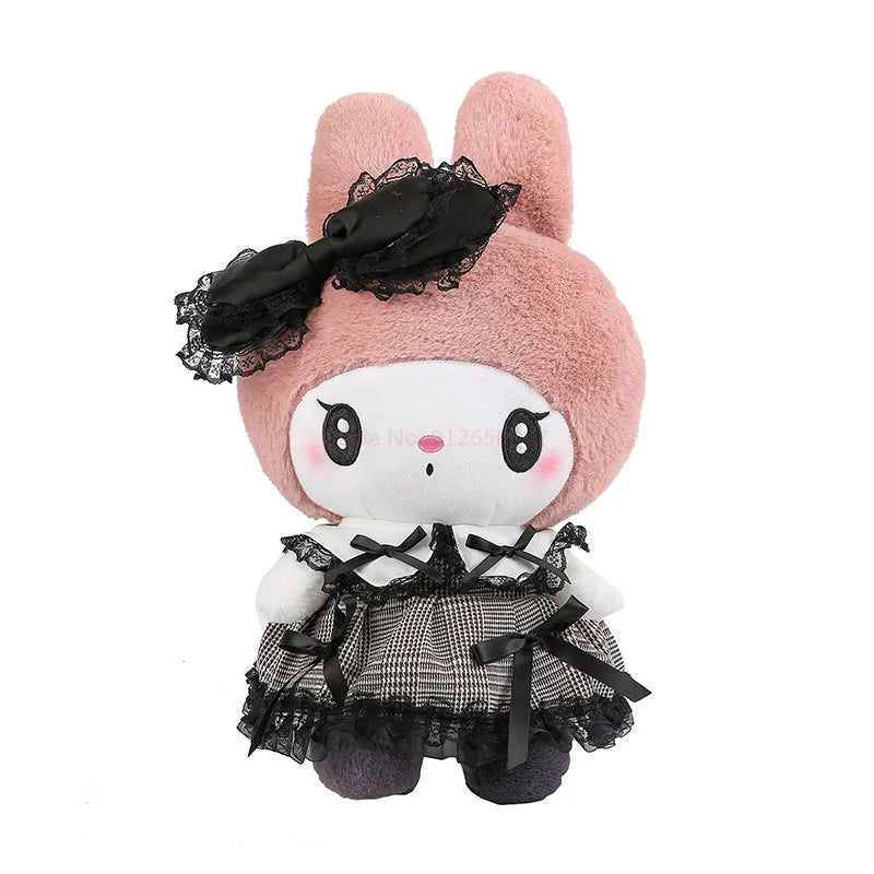 Gothic Kuromi & Melody stuffed animal plush soft toy pillow pals plushie