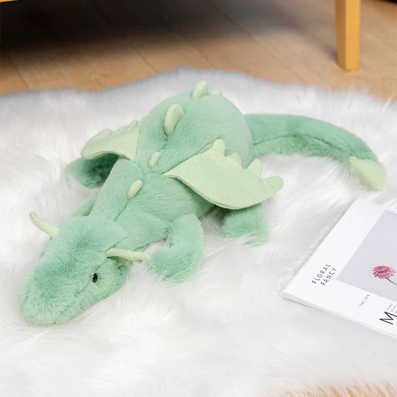 Kind Dragon Dark Green stuffed animal plush soft toy pillow pals plushie