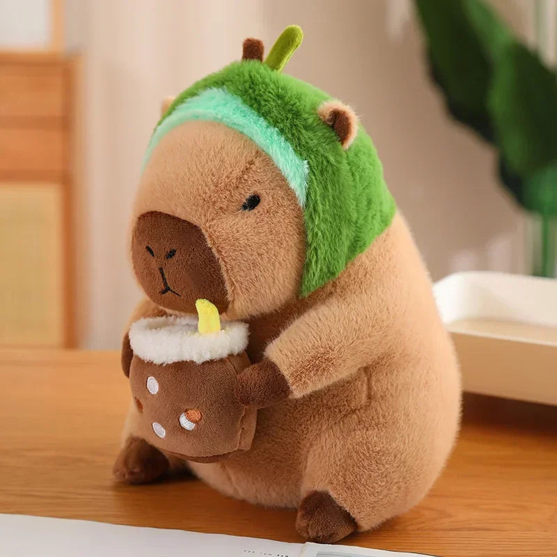 Kawaii Capybara avocado about 30cm stuffed animal plush soft toy pillow pals plushie