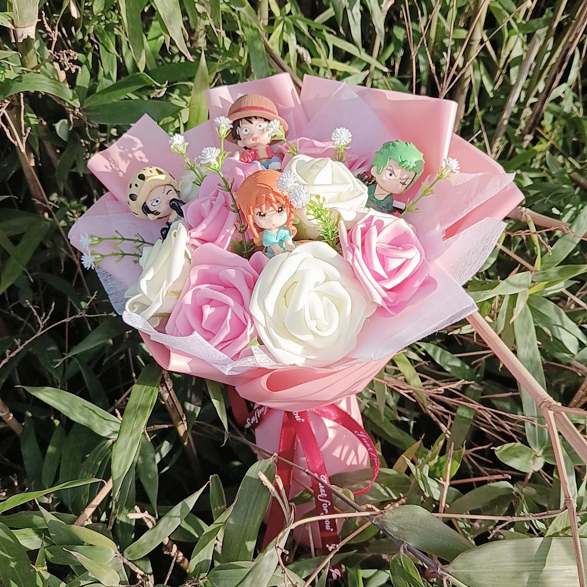 Hot Original One Piece Chopper Plush Bouquet Doll Tony Tony Chopper Anime Soft Valentine's Day Christmas Party Graduation Gift