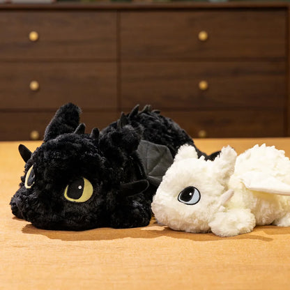 Fluffy Toothless & Light Fury stuffed animal plush soft toy pillow pals plushie