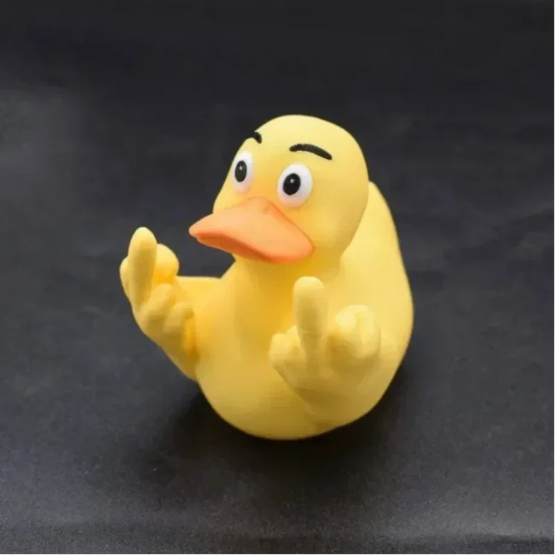 Funny Middle Finger Duck Statue | Resin Desk & Garden Decoration