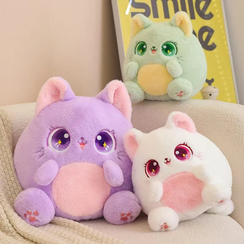 Kawaii chubby Kittens stuffed animal plush soft toy pillow pals plushie