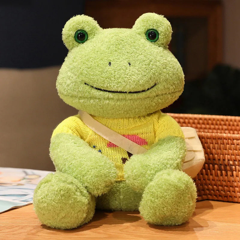 Froggy Pals Yellow 25cm stuffed animal plush soft toy pillow pals plushie