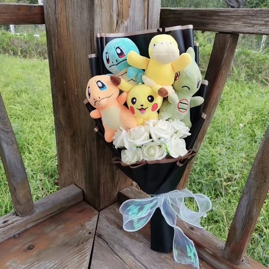 Pokemon Plush Flower Bouquet | Pikachu & Friends Gift