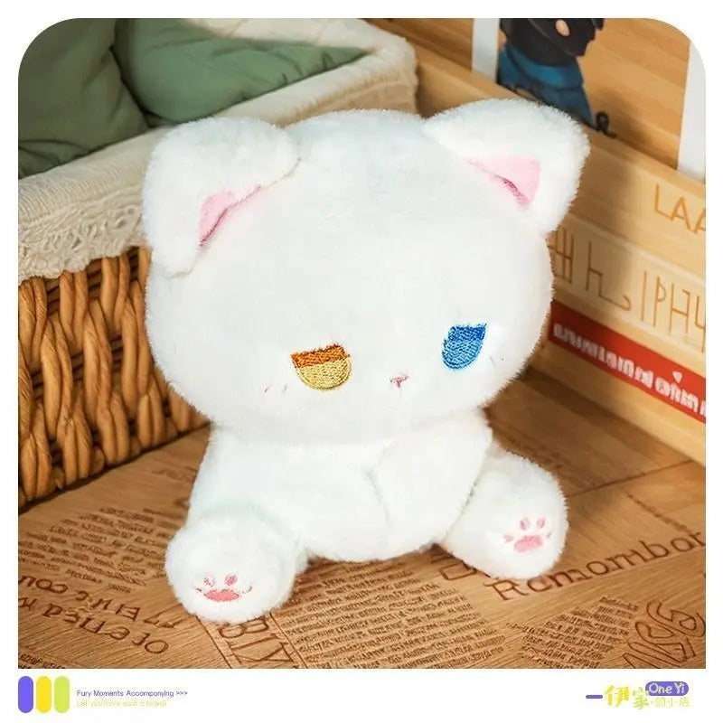 Emo Dolls Kittens Plushies White heterochromia stuffed animal plush soft toy pillow pals plushie