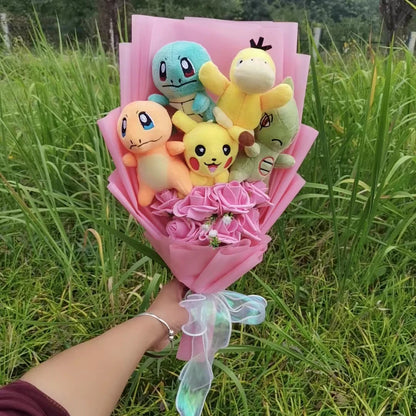 Pokemon Plush Flower Bouquet | Pikachu & Friends Gift