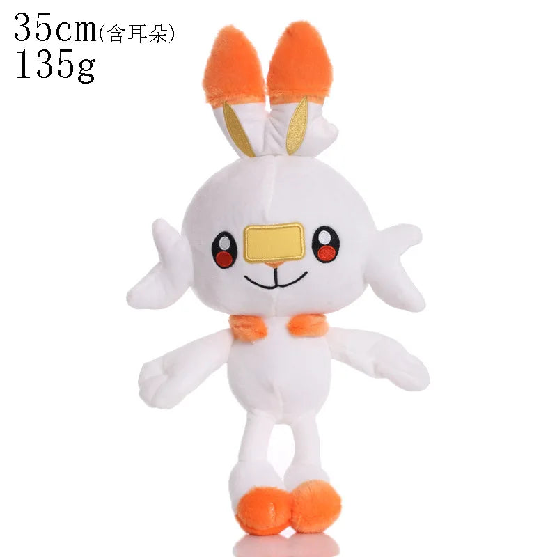 Collect Them All, Stay Cute Mini Plush Set Scorbunny 35cm stuffed animal plush soft toy pillow pals plushie
