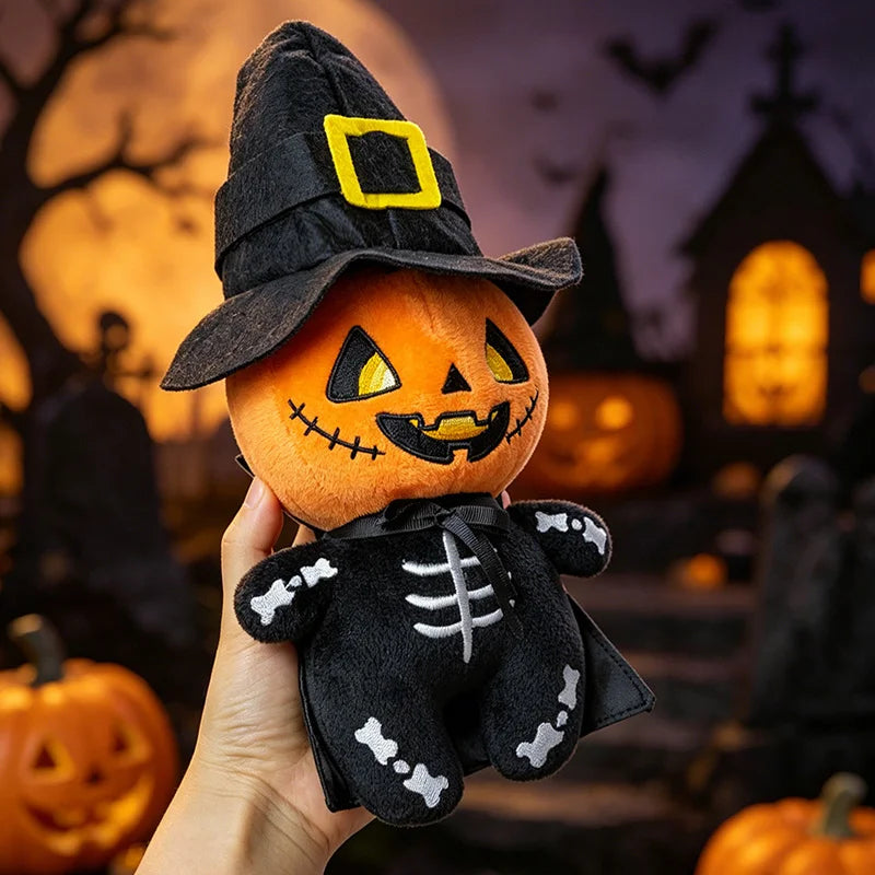 Halloween Plush Toy Soft Stuffed Ghost Bat Pumpkin Grim Reaper Dolls Cute Plushies for Kids Halloween Party Favors & Home Decor stuffed animal plush soft toy pillow pals plushie