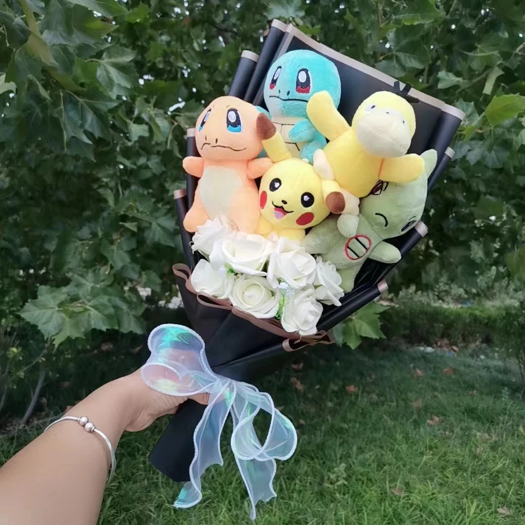 Pokemon Plush Flower Bouquet | Pikachu & Friends Gift