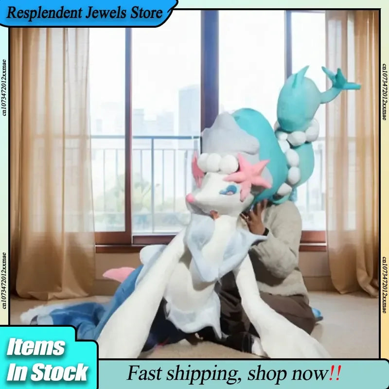 180cm PokéMon Primarina Life-Size Fluffy Style Soft Action Figure Trendy Doll Ornament Bedroom Decor Comfortable Toy Gift