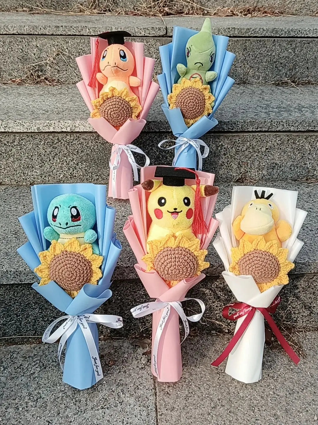 Pokémon Graduation Plush Bouquet – Pikachu & Friends