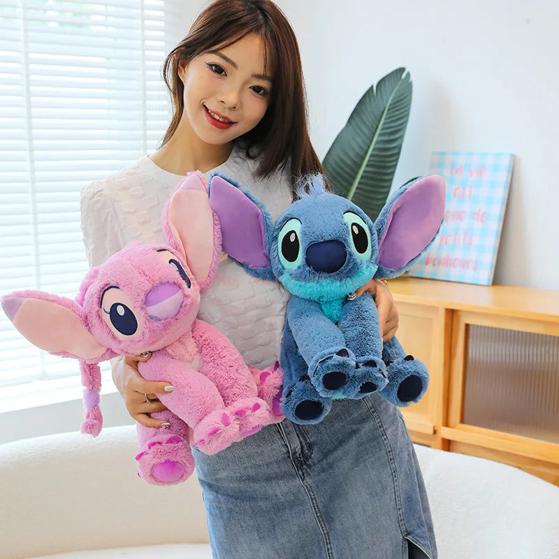 Happy Stitch & Angel stuffed animal plush soft toy pillow pals plushie