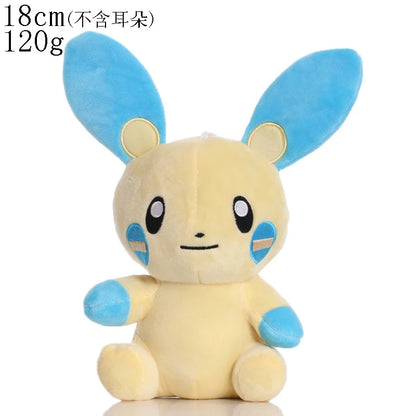 Collect Them All, Stay Cute Mini Plush Set Minun 18cm stuffed animal plush soft toy pillow pals plushie