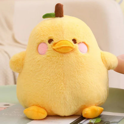 Pear Bird yellow duck CHINA stuffed animal plush soft toy pillow pals plushie